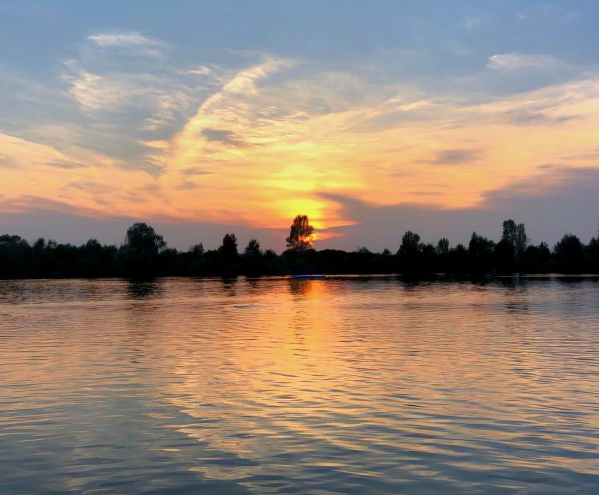 Sonnenuntergang Badesee Königsdorf